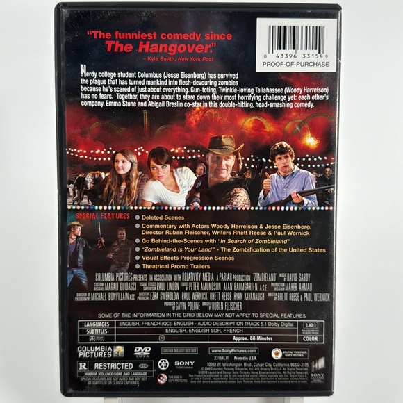 Zombieland. Woody Harrelson. Emma Stone. Bill Murray. - Picture 3 of 4